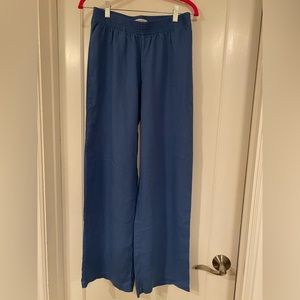 Aritzia Babaton blue linen pants small